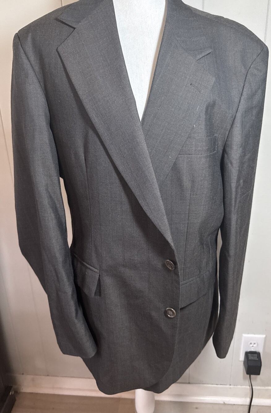 Haggar Imperial Men's Sport Coat Blazer Two Button Gentlemen’s Fit Sz 44R V9